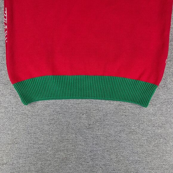 TO BE JOLLY WOMENS REVERSIBLE SEQUIN NAUGHTY NICE HOLIDAY SWEATER SIZE MEDIUM - Picture 9 of 14